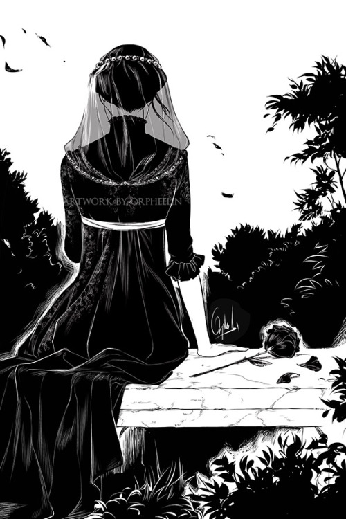 orpheelin:Inktober 5 -Long-Iris Von Everec is waiting for her...