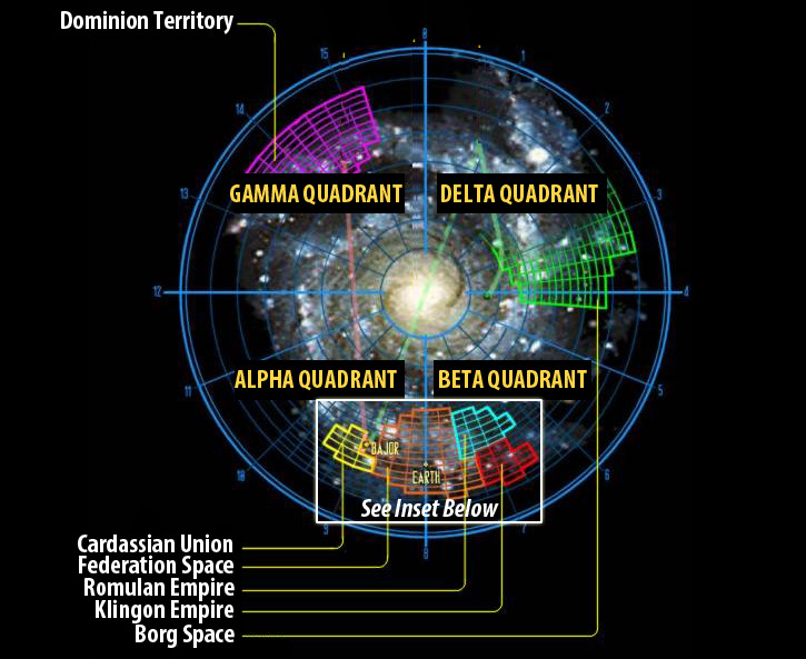 Map Of Star Trek Universe