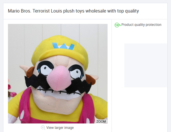 mario plush bootleg