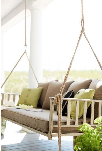 Design Meet Style We Love This Hampton Bay Patio Swing