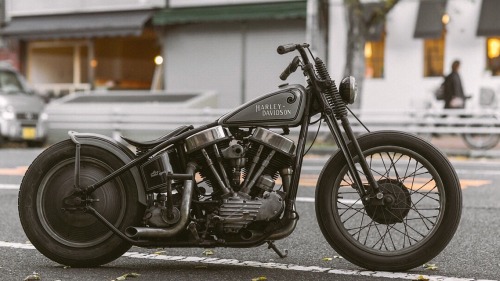 Japanese Bobber Motorcycle