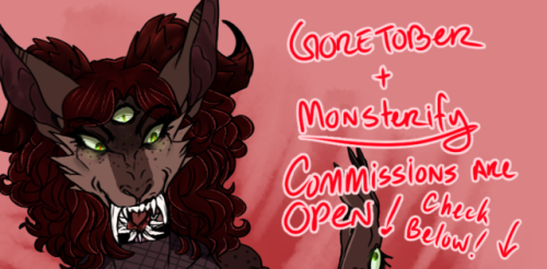 captainmmarshieart:Hey guys!I’m opening Halloween Commissions...