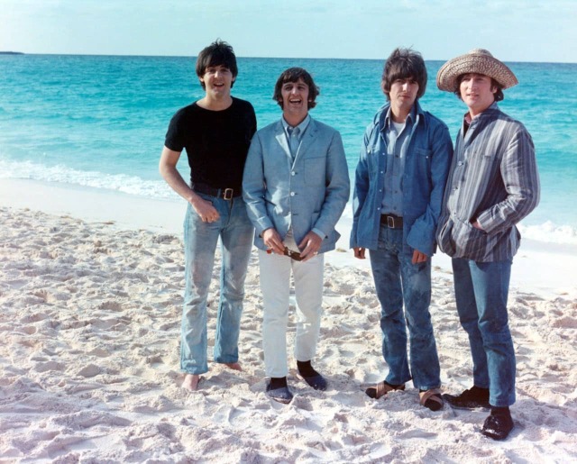 The Beatles filming “Help!” in the Bahamas, 1965.... - Eclectic Vibes