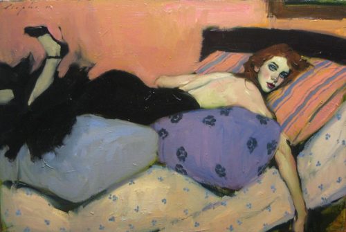 tamburina:Malcolm Liepke, On Her Pillows