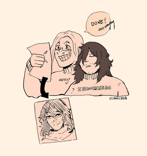 ccyans:Erasermic week day 7: Winter Soldier AUSo I know this...