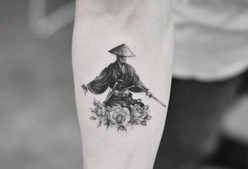 Tattoo tagged with: small, patriotic, single needle, japanese culture, tiny,  ifttt, little, drag, inner forearm, medium size, samurai 