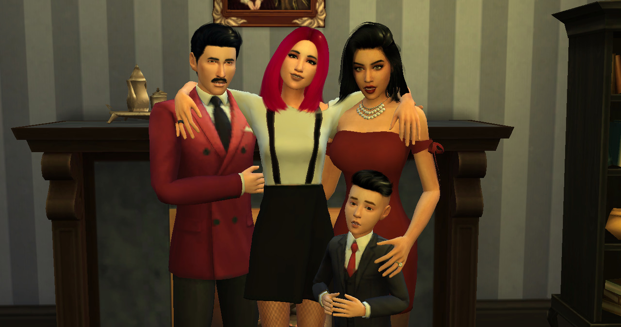 Hello — Sims 4 Makeover: The Goth Family Mortimer Goth...