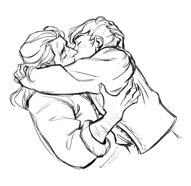reunion kiss!