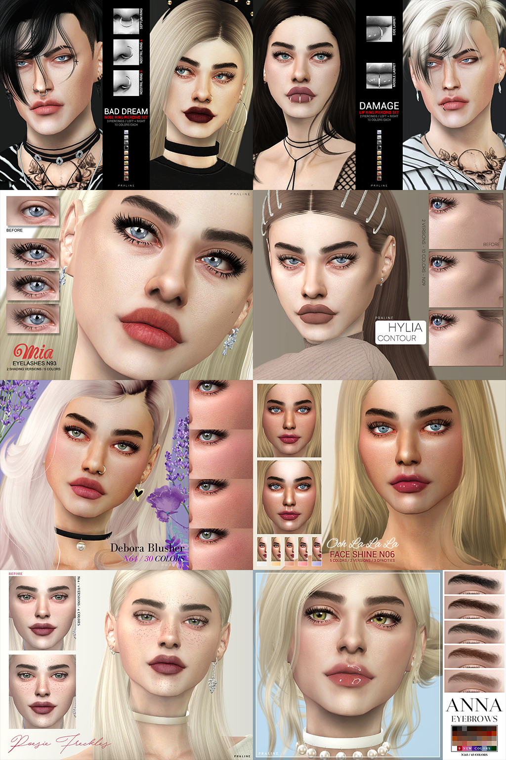 Sims4lover Pralinesims Here S A Showcase Of All The Sims 4 Cc Best Âme Soeur Eyes V2 By