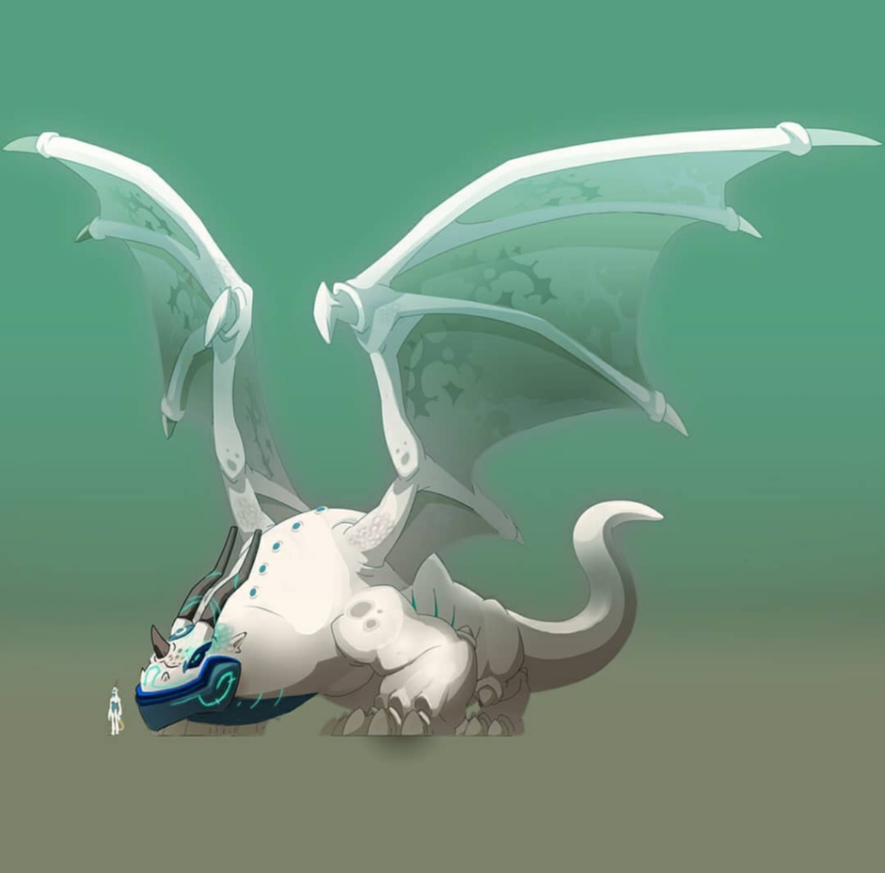 Unused dragon form Adamaï for the third season. 