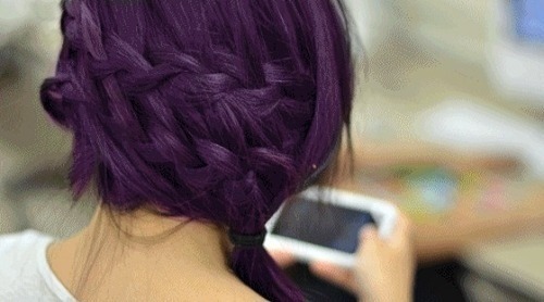 Deep Purple Hair Tumblr