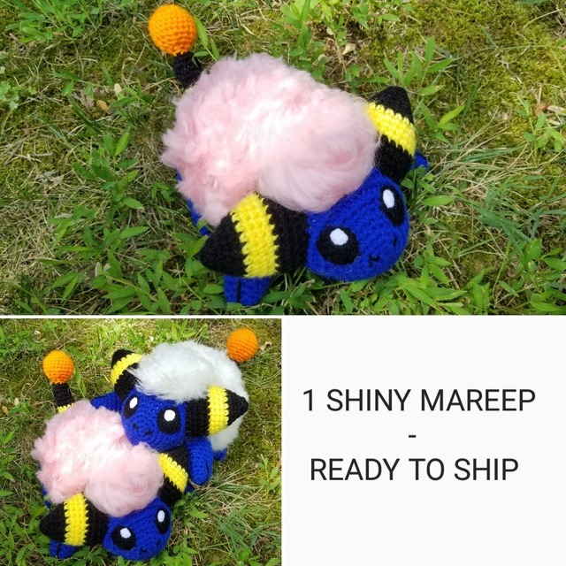 shiny mareep plush