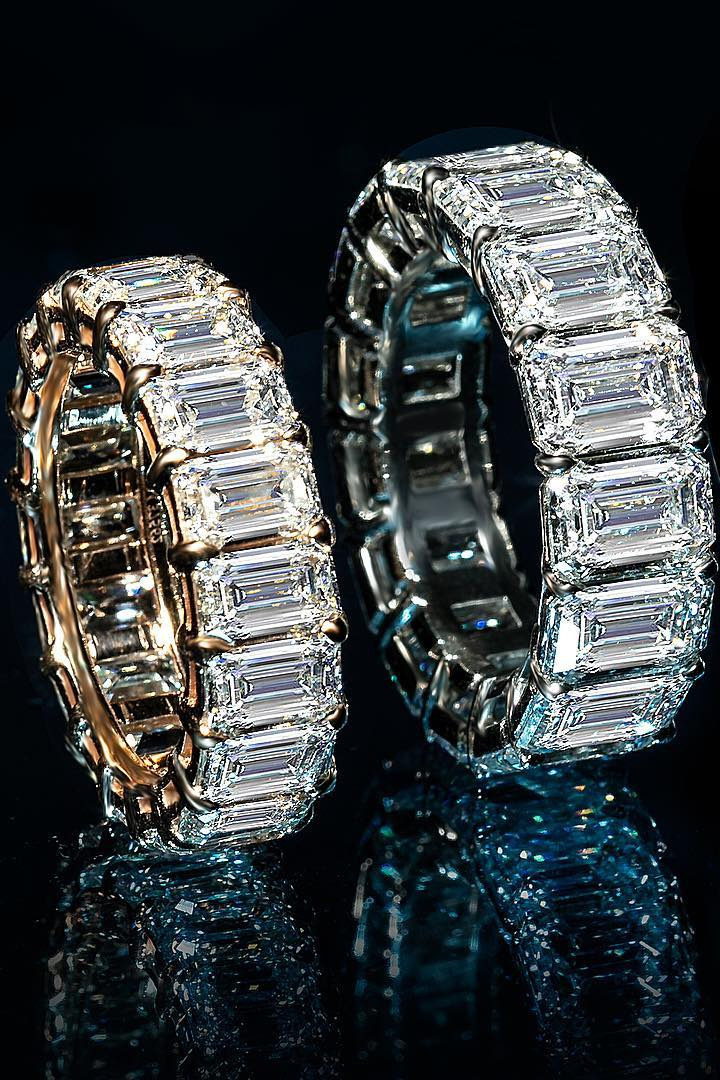 sapphire, baby jewelry, fashionweek, spring, link Martin Katzstriking diamond bands come in all different designs, but they do have one thing in common. Perfection. , luxuryjewelry , martinkatzjewels 