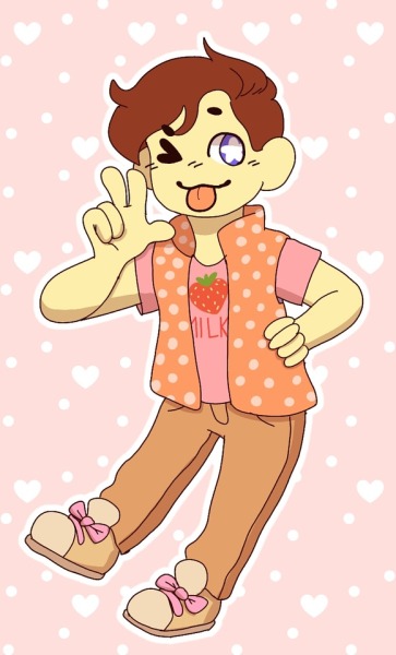 tan shoes and pink shoelaces