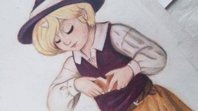 Coloring process: A darker vest