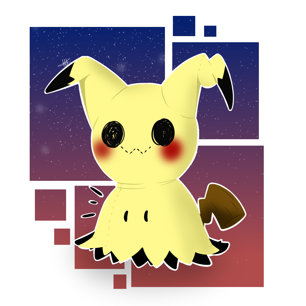 Chubychibis Art — Mimikyu Please Give Him Some Love