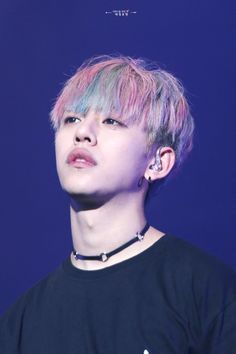 Daehyun Rainbow Hair Tumblr