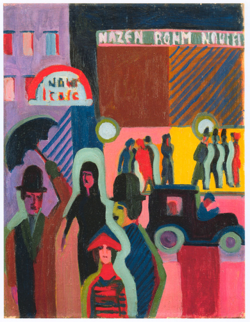 artist-kirchner:Store in the Rain, 1927, Ernst Ludwig...