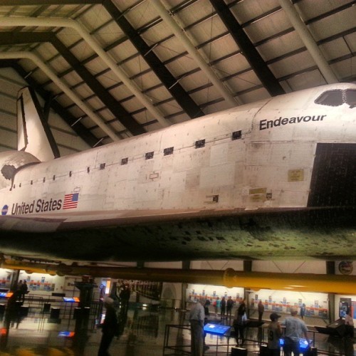 at Endeavour Space Shuttle Exhibit - California Science Center