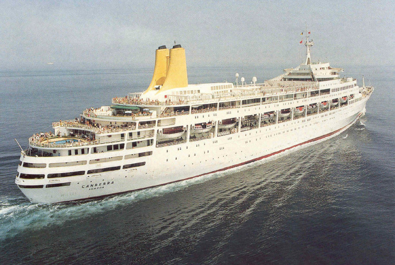 Ships Of Yore — The P&O Liner SS Canberra, Built In 1961. She...