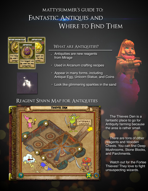 mattysummer:
““FANTASTIC ANTIQUES AND WHERE TO FIND THEM
”
lol hi everybody, here’s a cute spawn map / overview over the new Antiquity reagent. I love using the Thieves Den because wooden chests there give you like 800 gold each time and it’s a nice...