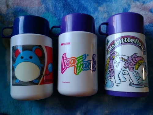 90s-2000sgirl:Some of my old Lunchboxes, Thermos, and plates.