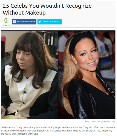 celeb without makeup tumblr