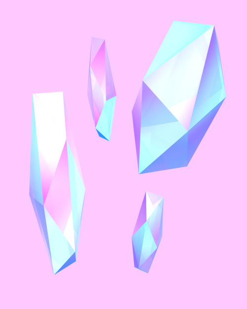 3d c4d cinema 4d design iridescent crystals gem simonfalk art