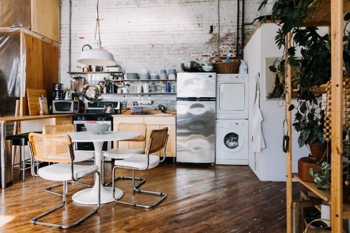 woodfloorsandwhitepaint:gravityhome:Work/living loft in a...