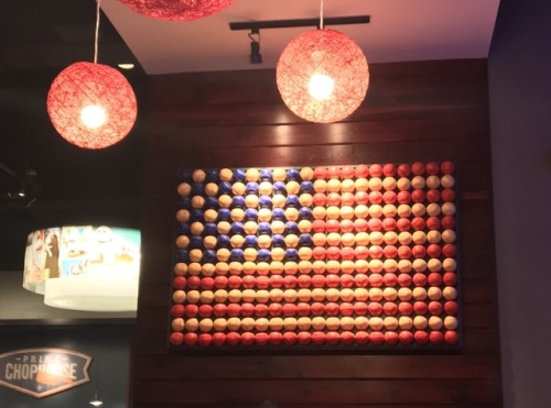 Flag at a restaurant