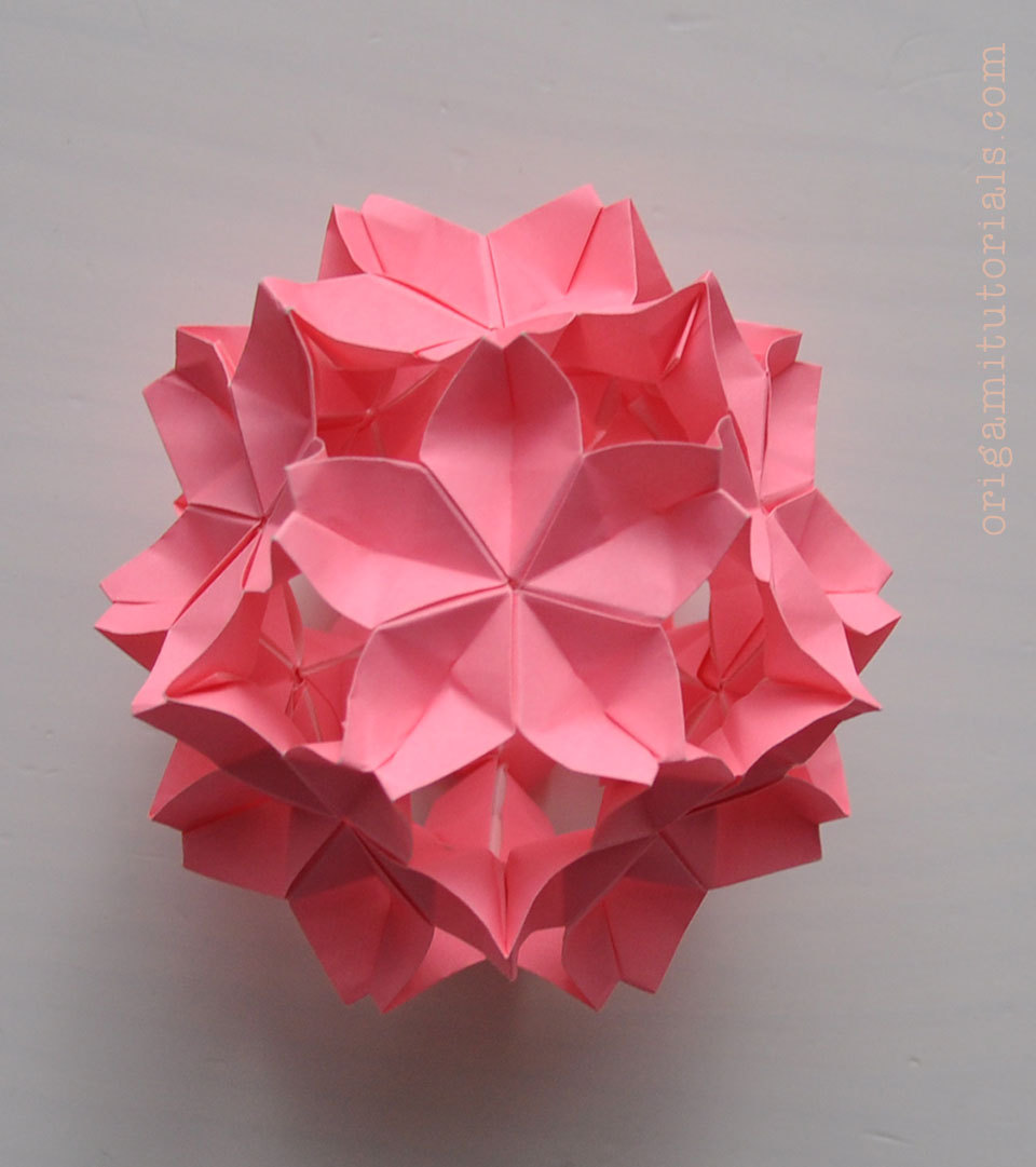 Origami Tutorials Sakuradama Cherry Blossom Ball Design