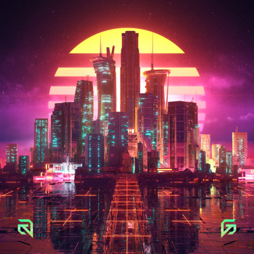 gvokerart:Chromatron - [DAY_980]Neo Tokyo & Utopian...