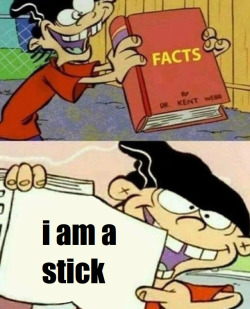 I am a stick.