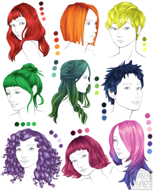 Краска для волос с рисунками