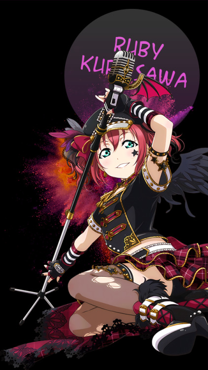 quietfooding:I’m back with more edits!Aqours Punk Rock set was...