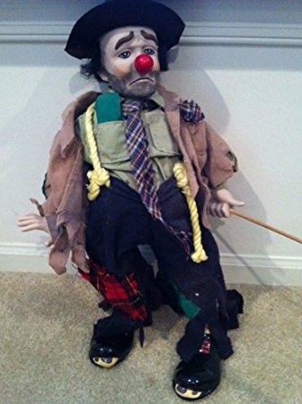 vintage hobo clown doll