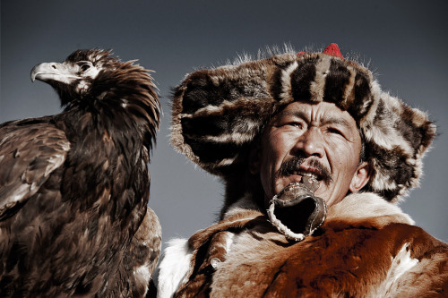 house-of-gnar:Kazakh eagle hunters|MongoliaThe Kazakhs are the...