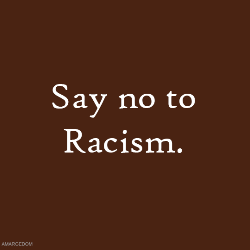 amargedom:Say no to Racism.