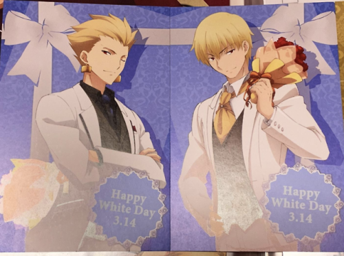 relatablepicturesofgilgamesh:in honor of white day coming up...