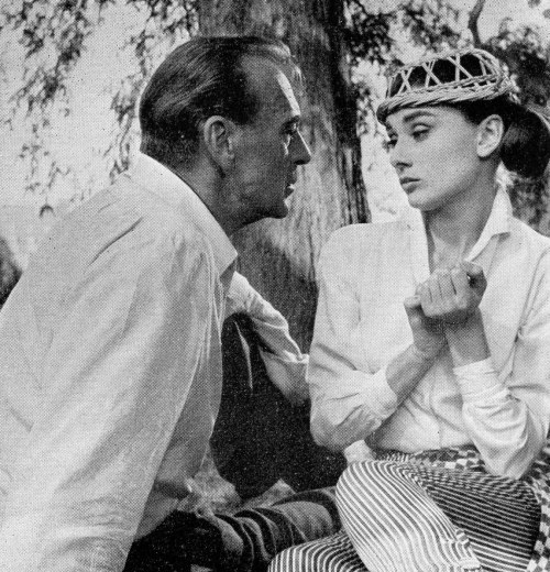 Audrey Hepburn And Gary Cooper On The Set Of Love Soaudreyhepburn 