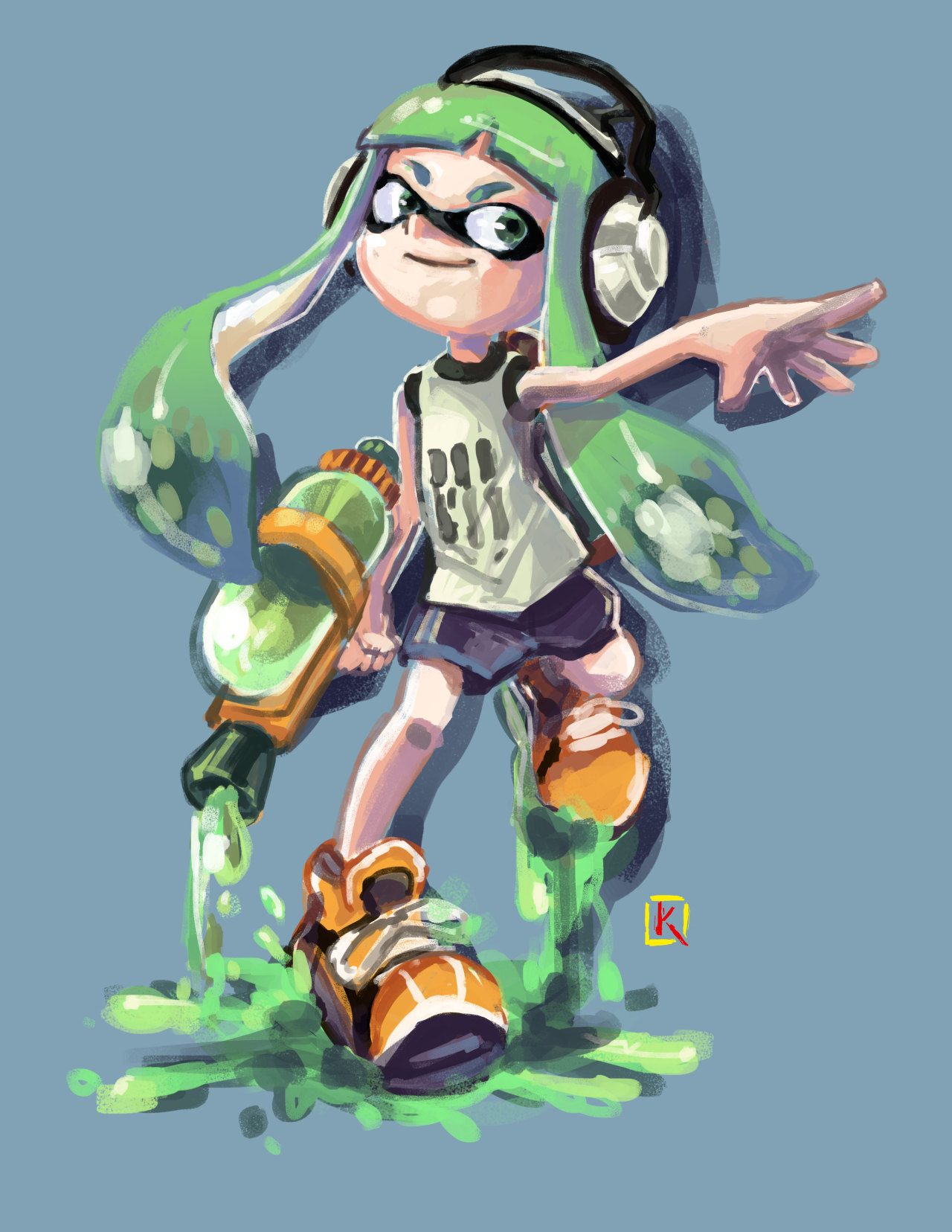 Kaiser Nagai — Splatoon inklings (Girl) Fan art Do you like my...