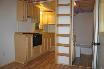 Love this Molecule Tiny Home on wheelsit has stairs!