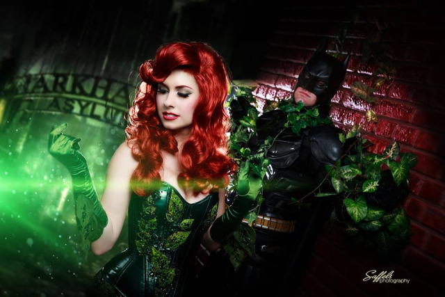 Cosplay Blog — Poison Ivy (left) and Batman (right) from DC...