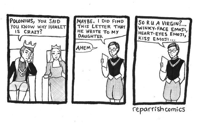 Comics By Re Parrish — Hamlet Act Ii Scene 2