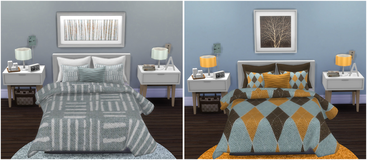 custom contents bed sheets sims 4