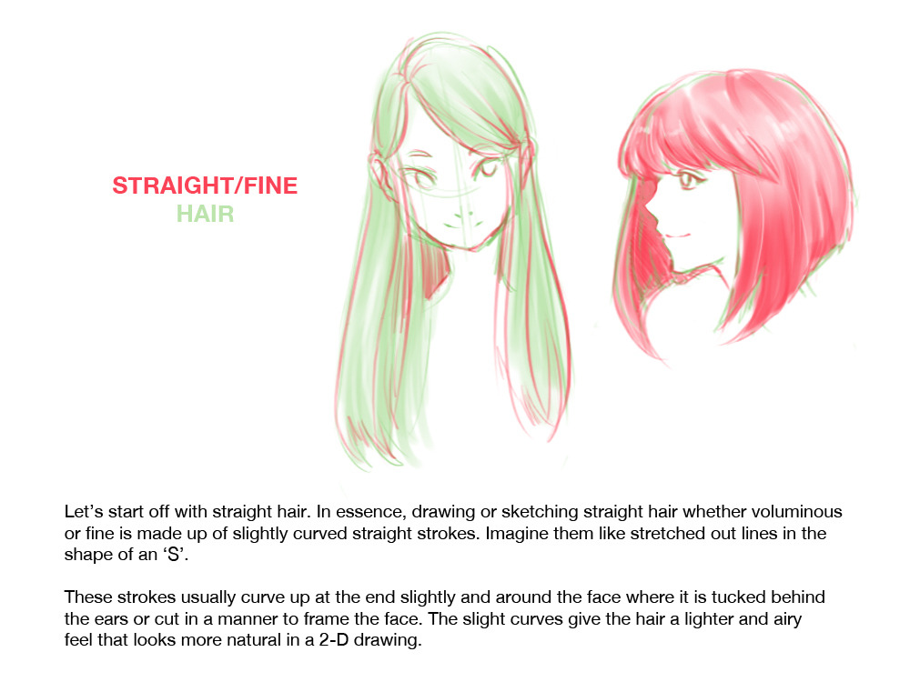How To Draw Hairstyles Pt 2 Finally Sat Down