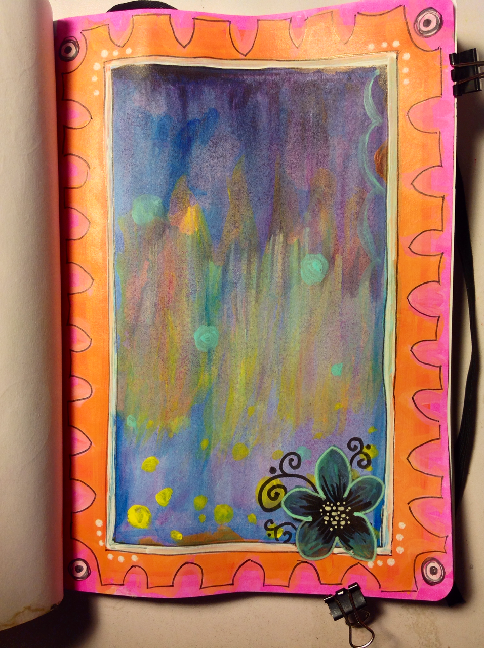 Courage to Create — Art journal background