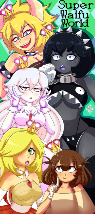 bowsette koopette koopa goombette goombella goomba bowser chain chomp chain chompette
