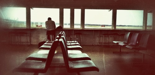 Waiting. Vadsø airport