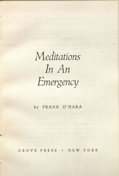 poetrysociety:From a special edition of 15 copies of Frank...